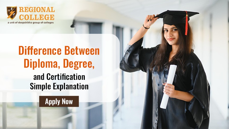 Difference Between Diploma, Degree, and Certification – Simple Explanation